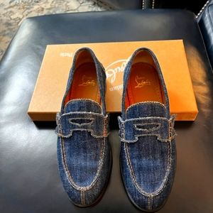 Men Louis Vuitton Denim Loafers